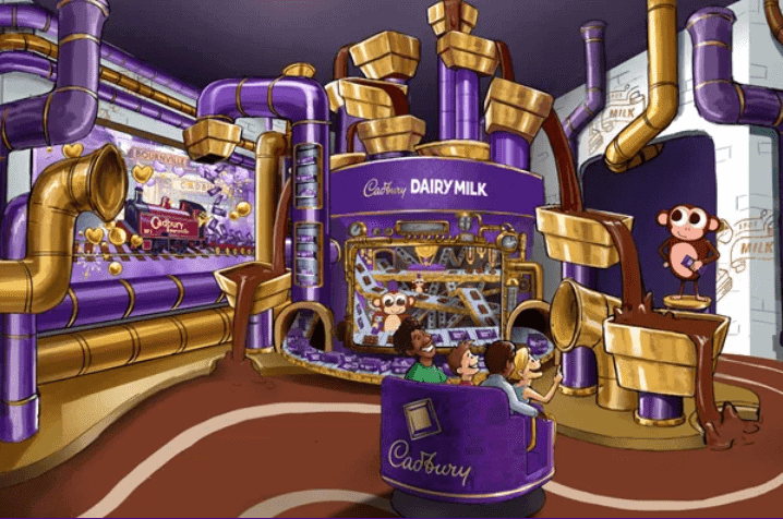 Cadbury World kondigt een ‘chocolade darkride’ aan