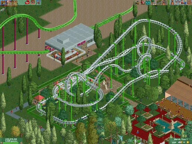 Echt waar, pretparkgame Rollercoaster Tycoon 25 jaar oud