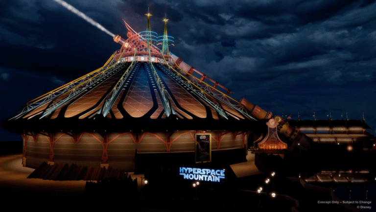 Disneyland Paris geeft achtbaan Hyperspace Mountain nieuw lichtontwerp