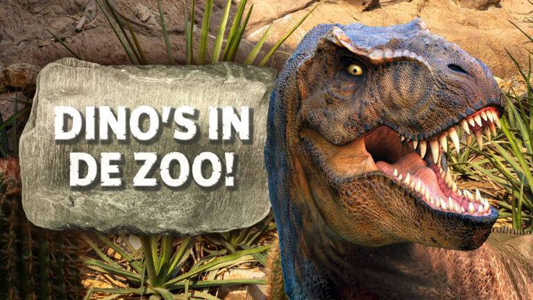 Dinosaurussen nemen Burgers’ Zoo over tijdens Dino’s in de Zoo