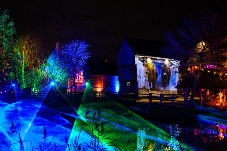 Een magische avond in Archeon tijdens het Licht Festival