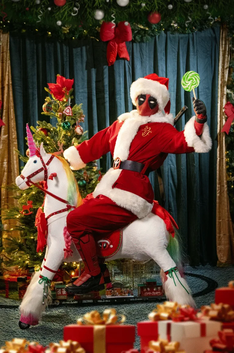 [Video] Deadpool terug in Disneyland Paris voor chaotische kerst